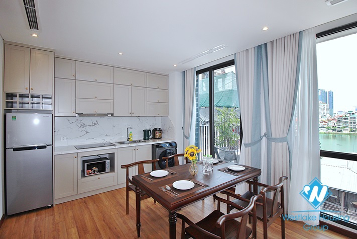 Brand new and high floor 2 beds apartment for rent in Tu Hoa st, Tay Ho